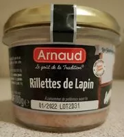 Mängden socker i Rillettes de lapin