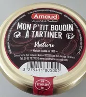 Mängden socker i Mon p'tit boudin à tartiner nature