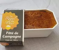 Mängden socker i Pâté de campagne