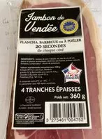 Mängden socker i Jambon de vendee