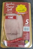 Mängden socker i Jambon fume grill, 5 tranches épaisses