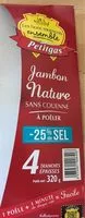 Mängden socker i Jambon nature sans couenne à poeler