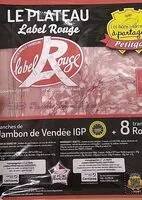 Mängden socker i 4 jambons de Vendée IGP