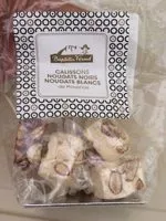 Mängden socker i Calisson Nougat Noir Nougat Blanc 180g