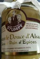 Mängden socker i Moutardes douce d alsace saveur pain d epices