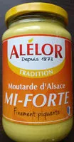 Mängden socker i Moutarde d'Alsace mi-forte