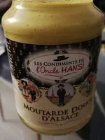 Mängden socker i Moutarde douce d'Alsace