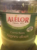 Mängden socker i Alelor cornichon aigre doux