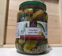 Mängden socker i Cornichons aigres-doux Bio 72cl