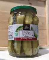 Mängden socker i Cornichons aigres-doux en Sticks Bio 72cl