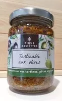 Mängden socker i Tartinable aux Olives Bio 120g