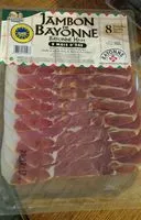 Mängden socker i PL JAMBON BAYONNE
