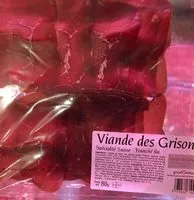 Mängden socker i Viande des grisons