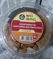 Mängden socker i Assortissement de confiseries aux fruits secs