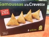 Mängden socker i Samoussas à la crevette