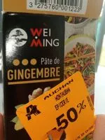 Mängden socker i Pâte de gingembre