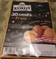 Mängden socker i Oeufs frais