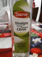 Mängden socker i Vinaigre d'alcool aromatisé Citron