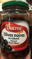Mängden socker i Ducros Black Olive Natural