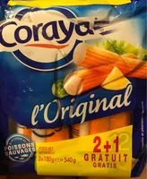 Mängden socker i Surimi Bâtonnets saveur Coraya
