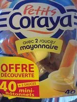 Mängden socker i Petits Coraya avec sauce mayonnaise