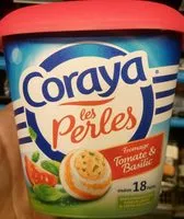 Mängden socker i Coraya les perles fromage tomate & basilic