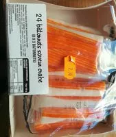 Mängden socker i 24 bâtonnets saveur crabe