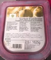 Mängden socker i Sorbet framboise