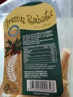 Mängden socker i Gressin rubata aux olives