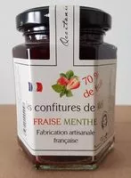 Mängden socker i Confiture fraise menthe