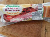 Mängden socker i Poitrine Boucanée salée & fumée