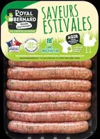 Mängden socker i 12 saucisses de dinde aux herbes