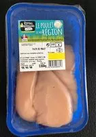 Mängden socker i Filets de poulet Le Poulet de ma Région