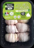 Mängden socker i 8 P'tits farcis de poulet Ail et fines herbes