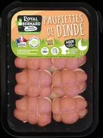 Mängden socker i 8 Paupiettes de dinde