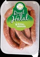 Mängden socker i Saucisses nature en chapelet 100% volaille Halal