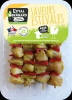 Mängden socker i 4 Brochettes de Filet de Poulet mariné thym citron et poivron rouge