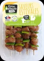 Mängden socker i 4 Brochettes de Filet de Poulet mariné à la provençale et poivron vert