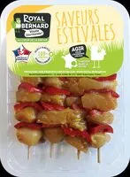 Mängden socker i 4 Brochettes de Filet de Poulet mariné à l'espagnole et poivron rouge