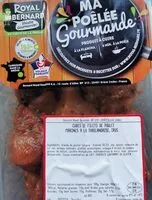 Mängden socker i Cubes de filets de poulet marinés à la taïlandaise