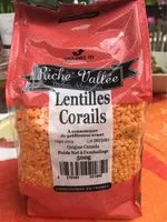 Mängden socker i Lentilles corails