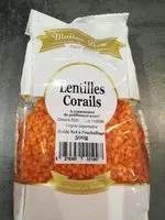 Mängden socker i Lentilles corail