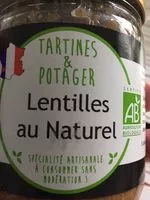 Mängden socker i Lentilles au naturel