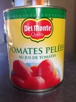 Mängden socker i Tomates pelées au jus de tomates