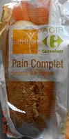 Mängden socker i Pain complet