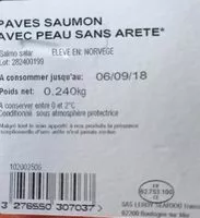 Mängden socker i Pavés de saumon avec peau sans arêtes Petit PRIX