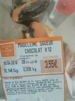 Mängden socker i Madeleine saveur chocolat