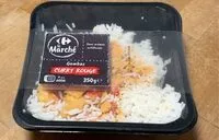 Mängden socker i Gambas curry rouge