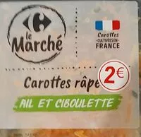 Mängden socker i Carottes râpées ail et ciboulette