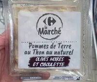 Mängden socker i Pommes de terre au thon au naturel